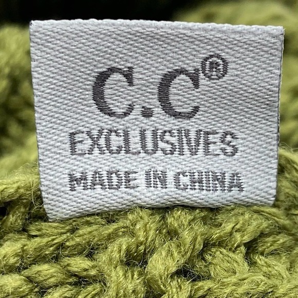 C.C Olive Green Knit Beanie NWT - Picture 5 of 6